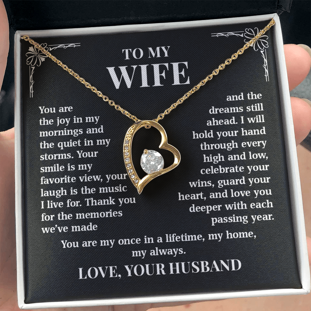To My Wife – Once In A Lifetime Love | Forever Love Necklace