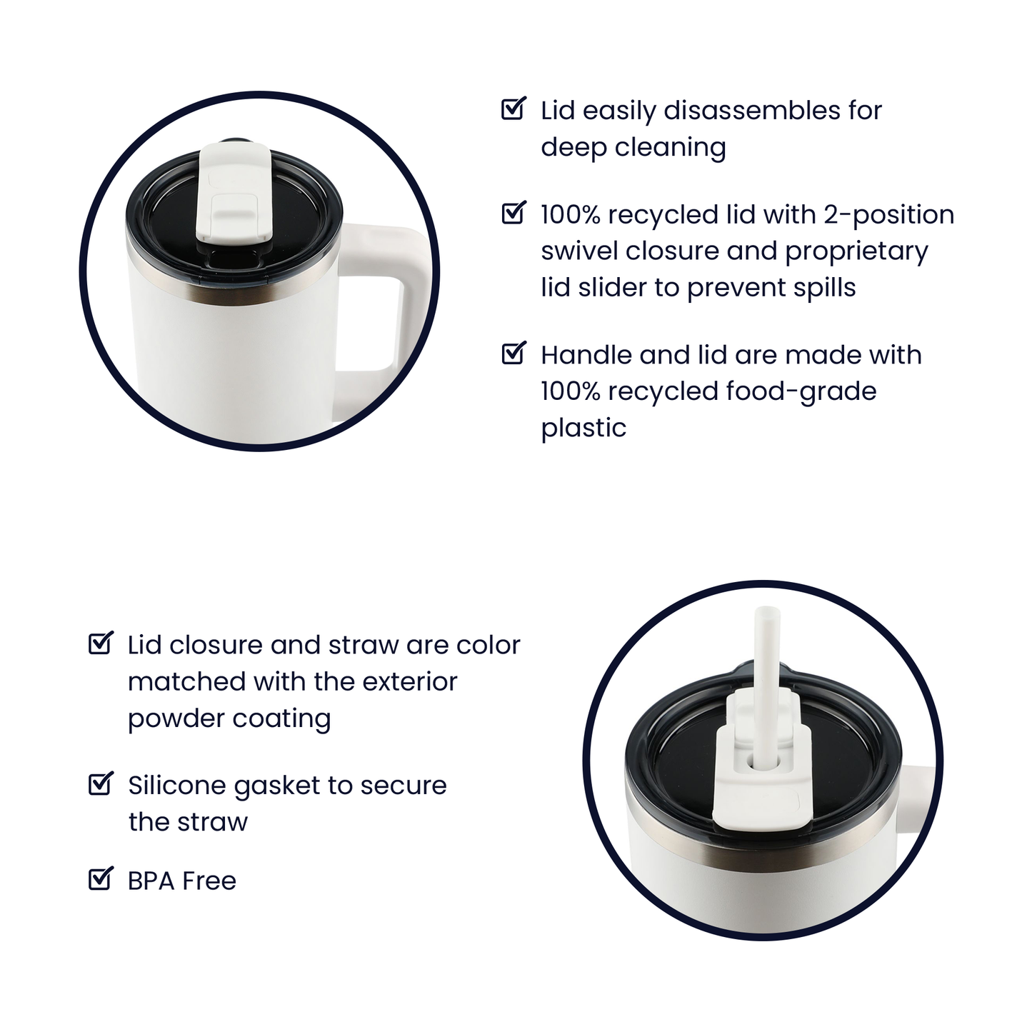 I'm Not Spoiled, My Husband Just Loves Me – 40oz Insulated Tumbler With Handle