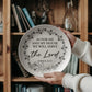 As For Me and My House Decorative Plate – Joshua 24:15 Christian Home Decor