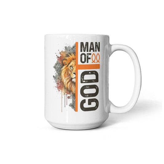 Man of God Christian Coffee Mug 15oz