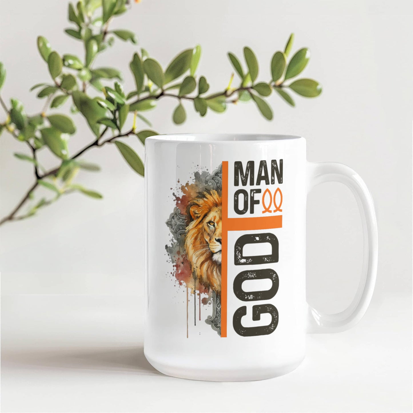 Man of God Christian Coffee Mug 15oz