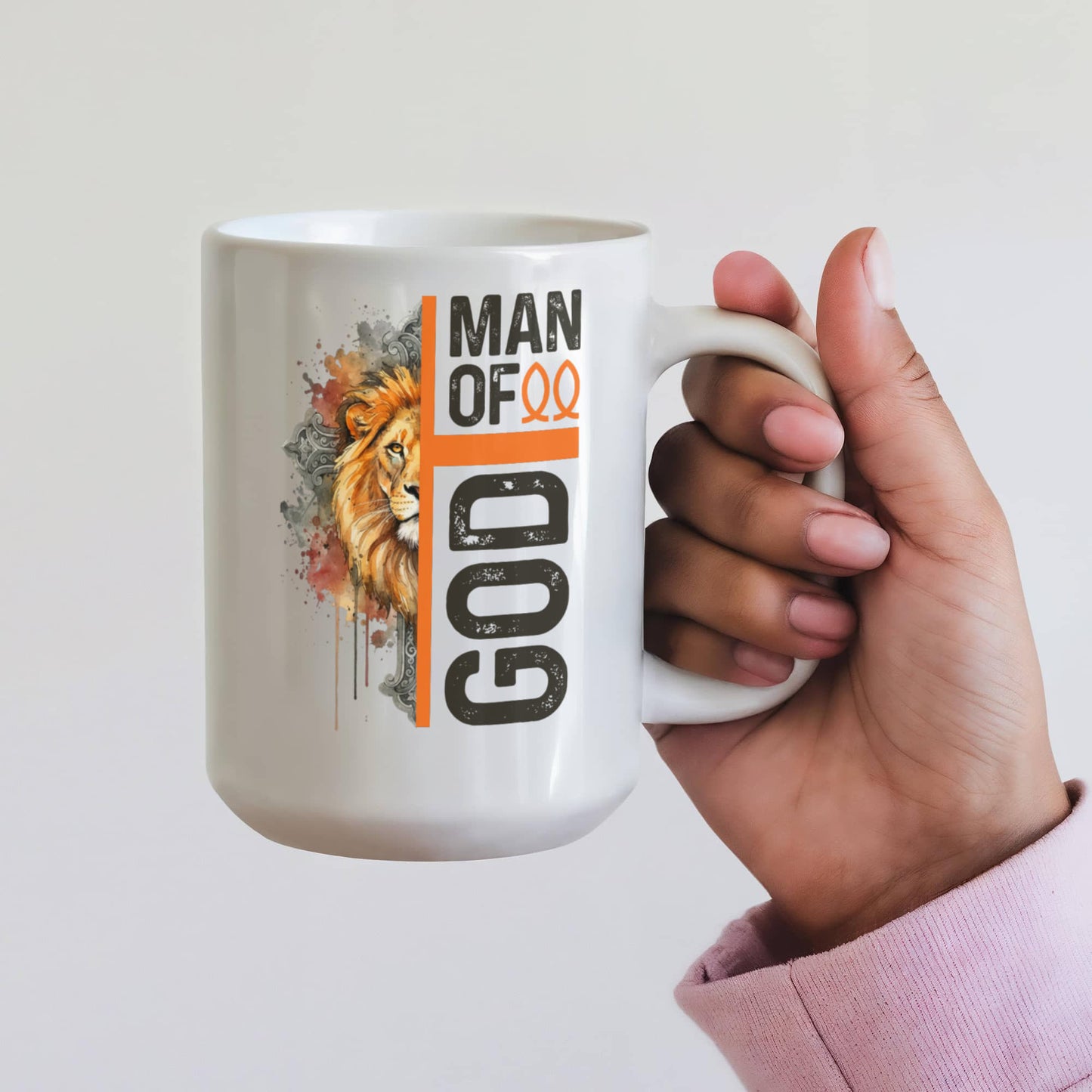 Man of God Christian Coffee Mug 15oz