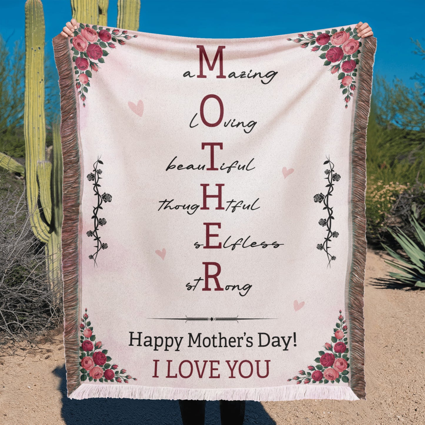 To My Mom – Mother's Day Woven Blanket Gift
