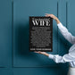 To My Beautiful Wife – My Constant, My Calm, My Everything Canvas (Portrait)
