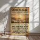 Lord, Please – Guide Me When I'm Lost Christian Canvas Wall Art