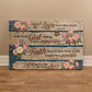 Love Faith God Christian Wall Art – Inspirational Bible Verse Canvas 36" x 24"