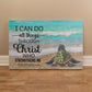 I Can Do All Things Through Christ Canvas – Philippians 4:13 Turtle Wall Art 36×24