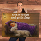 Give It to God and Go to Sleep Canvas – Christian Nursery Wall Art 36" x 24"