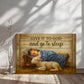 Give It to God and Go to Sleep | Christian Wall Art Canvas 36" x 24"