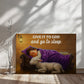 Give It to God and Go to Sleep Canvas – Christian Nursery Wall Art 36" x 24"