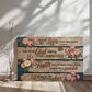 Love Faith God Christian Wall Art – Inspirational Bible Verse Canvas 36" x 24"