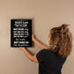 Mom's Last Nerve List Sign – Funny Mom Wall Art Canvas for Kitchen or Home Decor