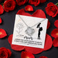 To My Mom – A Rose & A Knot (Rotating Rose Necklace)