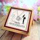 To My Mom – A Rose & A Knot (Rotating Rose Necklace)
