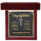 Graduation Name Necklace – Proud of the Person You’ve Become