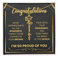 Graduation Name Necklace – Proud of the Person You’ve Become