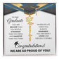 Graduation Necklace for Graduate | Proud of You Graduation Gift
