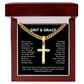Artisan Cross Necklace with Cuban Link – Symbol of Faith, Strength & Protection
