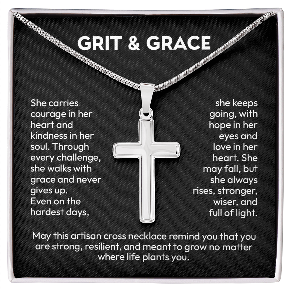 Artisan Cross Necklace – A Symbol of Faith & Strength