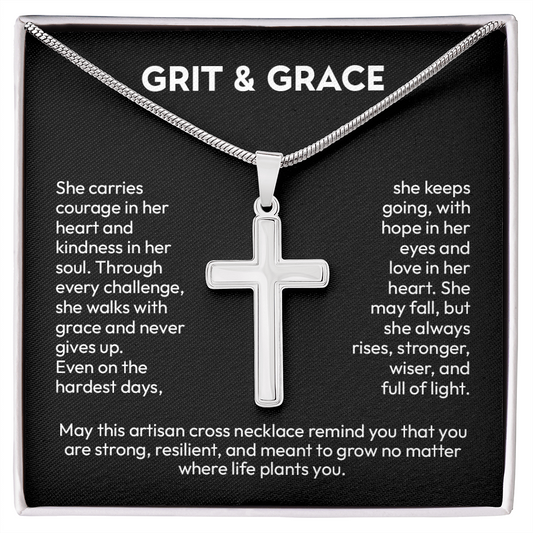 Artisan Cross Necklace – A Symbol of Faith & Strength