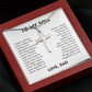 To My Son – Braver Than Your Fears Cross Necklace