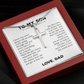 To My Son – You Never Have to Carry It Alone Cross Necklace