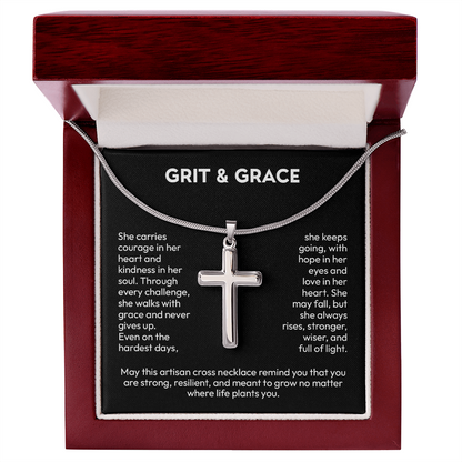Artisan Cross Necklace – A Symbol of Faith & Strength