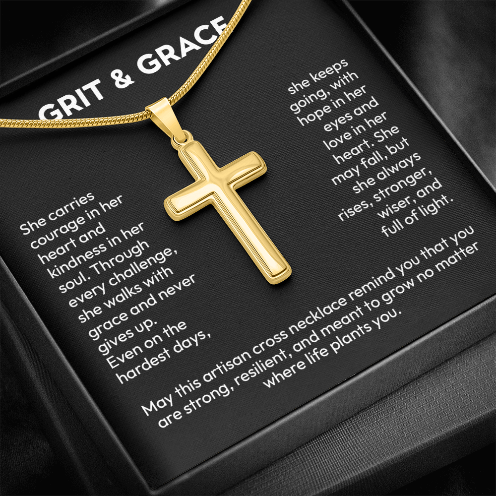 Artisan Cross Necklace – A Symbol of Faith & Strength