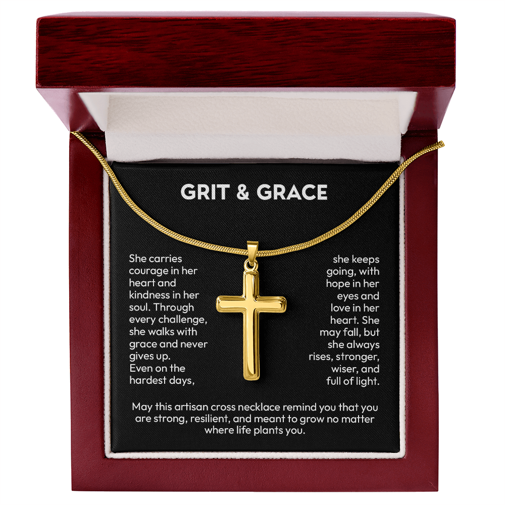 Artisan Cross Necklace – A Symbol of Faith & Strength