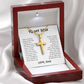To My Son – Braver Than Your Fears Cross Necklace