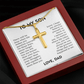 To My Son – Braver Than Your Fears Cross Necklace