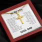 To My Son – A Part of Me Will Always Be With You Cross Necklace