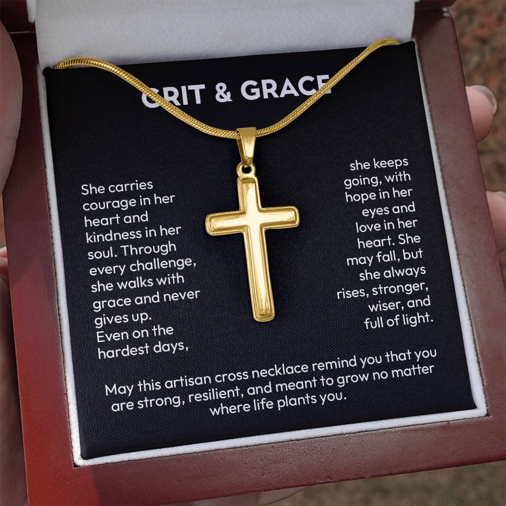 Artisan Cross Necklace – A Symbol of Faith & Strength