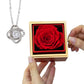 Rotating Love Knot Necklace in Rose Box – Romantic Gift for Her