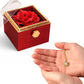 Rotating Love Knot Necklace in Rose Box – Romantic Gift for Her