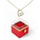 Rotating Forever Love Necklace in Rose Box – Romantic Gift for Her
