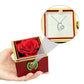 Rotating Forever Love Necklace in Rose Box – Romantic Gift for Her