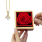 Rotating Alluring Beauty Necklace in Rose Box – Romantic Gift for Her