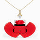 Alluring Beauty Necklace in Red Rose Box – Romantic Gift for Her