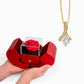Alluring Beauty Necklace in Red Rose Box – Romantic Gift for Her