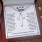 To My Son - You Are The Light Of My Life (Cross Necklace)