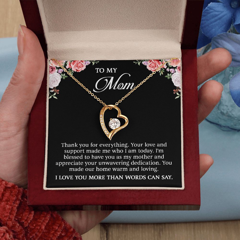 Customized] Message Necklace: To my Mom you are my best friend I Love you  Heart Necklace|Best gift for Daughters|Gifteland - GIFTeLand