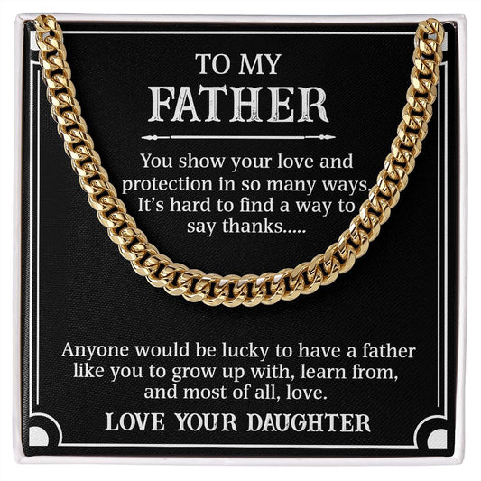 Father - Your Love & Protection (Cuban Link Chain)