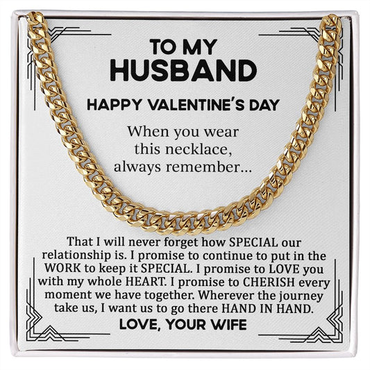 To My Husband - When you Wear This Necklace (Happy Valentine's Day)