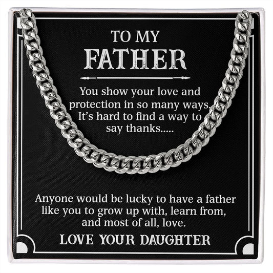 Father - Your Love & Protection (Cuban Link Chain)