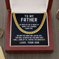 To My Father - What I've Learned From You (Cuban Link Necklace)
