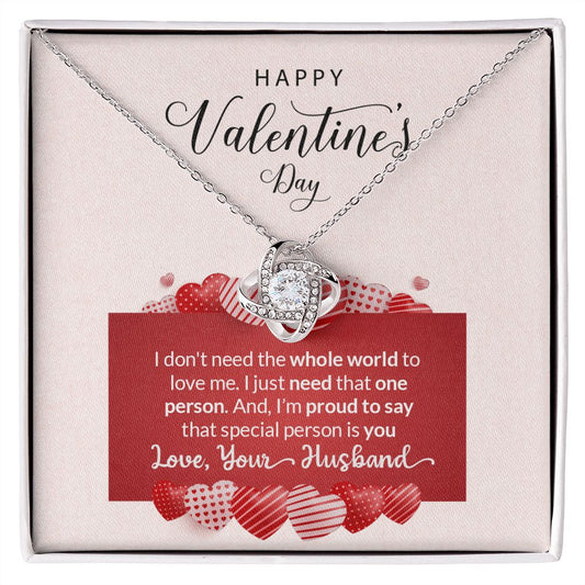 Happy Valentines Day - Love Your Husband (Necklace)