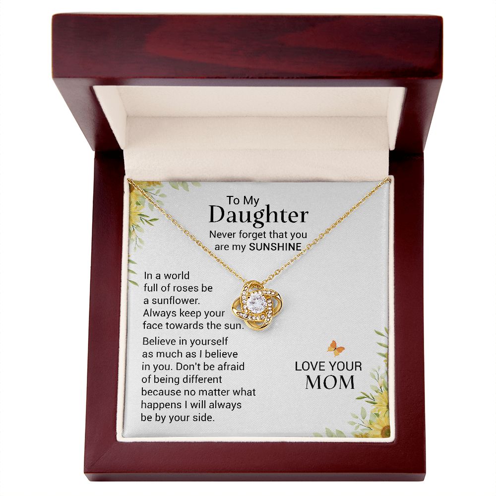 To My Daughter - Never Forget Necklace
