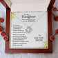 To My Daughter - Never Forget Necklace