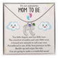 To An Amazing Mom To Be - A Brand New Miracle (Custom Name Necklace W/ Birthstone)